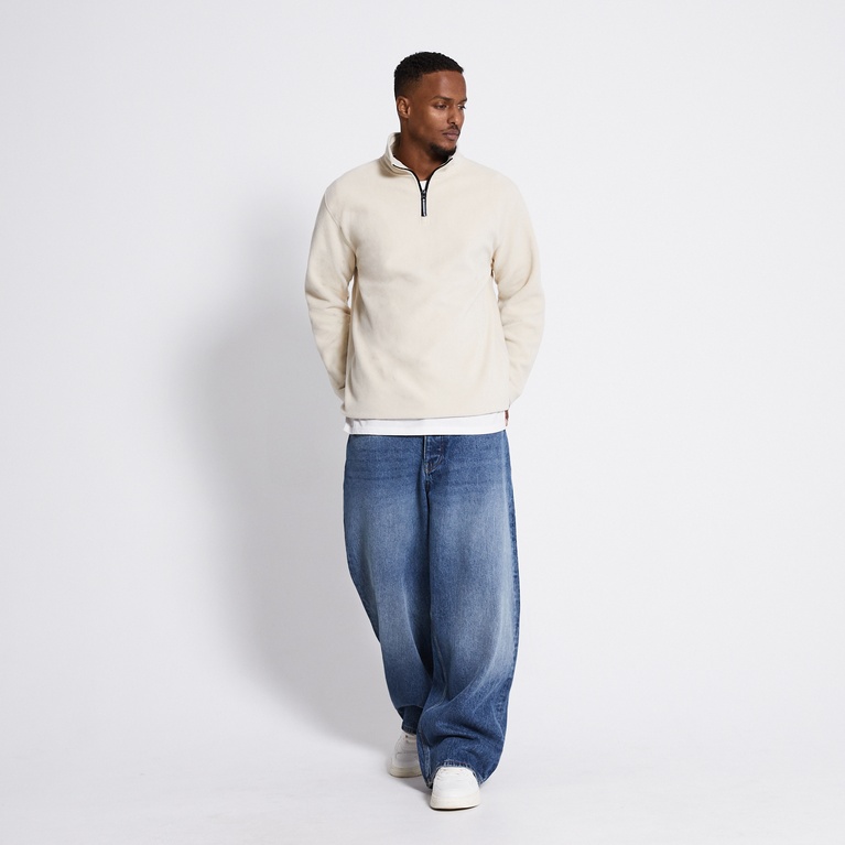 Fleece sweater "Fille" Light Beige